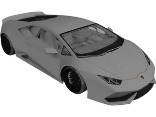 Lamborghini Huracan GT 3D Model preview