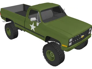 Chevrolet Pickup 3D Model preview