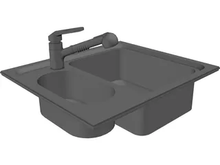 Wash Basin 3D Model preview
