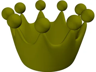 Cartoon Crown 3D Model preview