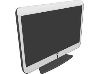 Sony Black Screen Plasma 3D Model preview