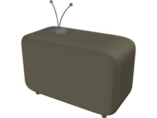 Older Model Television 3D Model preview