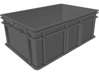 Plastic Box 3D Model preview