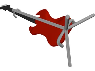 Electric Guitar 3D Model preview