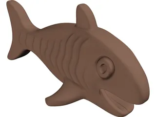 Chocolate Fish 3D Model preview