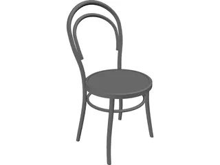 Retro Chair 3D Model preview