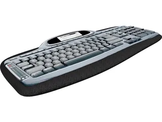 Logitech MX5000 Keyboard 3D Model preview