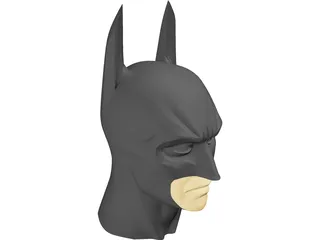 Batman Cowl and Face 3D Model preview