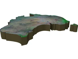 Australia 3D Model preview