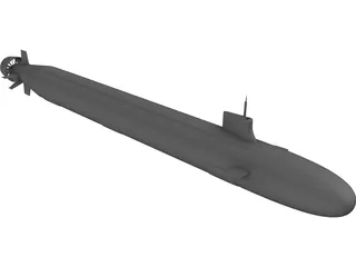 SSN 23 Jimmy Carter 3D Model preview