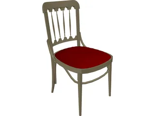 Chair Kitchen 3D Model preview
