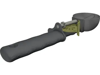 Ice Cream Scoop 3D Model preview