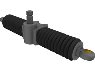 Steering Rack 3D Model preview