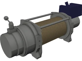 Warn PN66032 Winch 3D Model preview