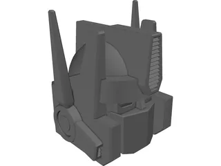Transformers Optimus Prime Head 3D Model preview