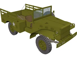 Dodge WC51 3D Model preview