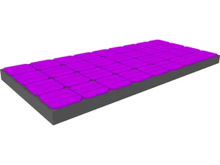 Solar Panel Rooftop 3D Model preview
