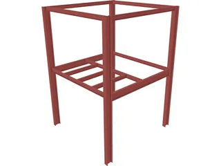 Steel Scaffolding 3D Model preview