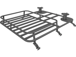 Trilla Team BDM2r Off-Road Roof Rack 3D Model preview