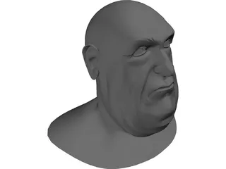Opera Man Face 3D Model preview