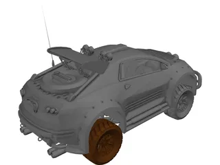 Xeno car 3D Model preview