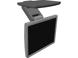 HP LCD Monitor 3D Model preview
