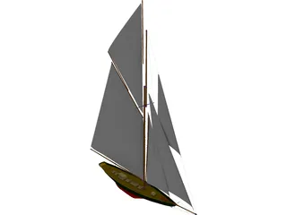 Britannia Sailing Yacht 3D Model preview