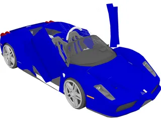 Ferrari Enzo Cabrio [Tuned] 3D Model preview