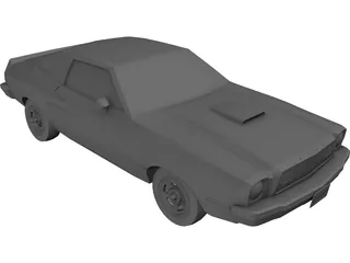 Ford Mustang (1976) 3D Model preview