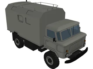 GAZ-66 3D Model preview