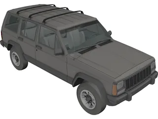 Jeep Cherokee XJ 3D Model preview