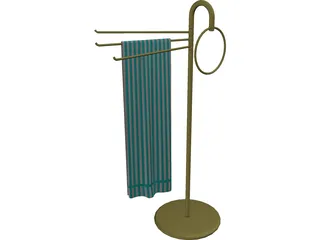 Towel Dryer 3D Model preview