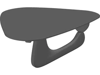 Glass Coffee Table 3D Model preview