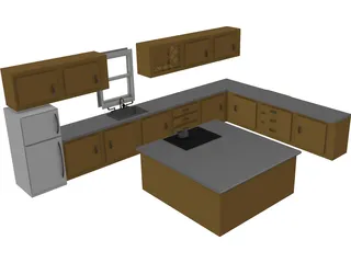 Kitchen 3D Model preview