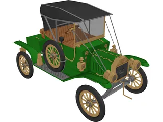 Ford T12 3D Model preview
