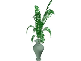 Plant In Vase 3D Model preview