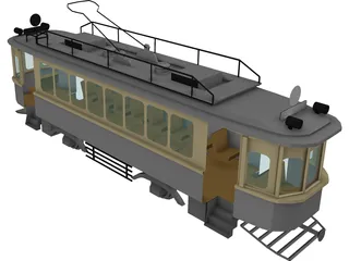 Trolley Russian WW1 Type-H 3D Model preview