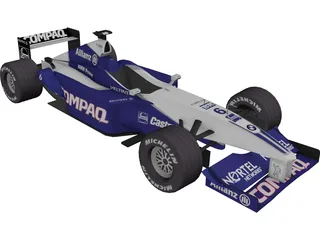 F1 Car Williams (2001) 3D Model preview