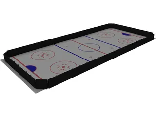 Ice Hockey Course 3D Model preview