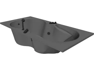 Bathtub Apollonia 3D Model preview
