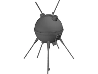 Luna 1 Probe 3D Model preview