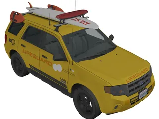 Ford Lifeguard Explorer 3D Model preview
