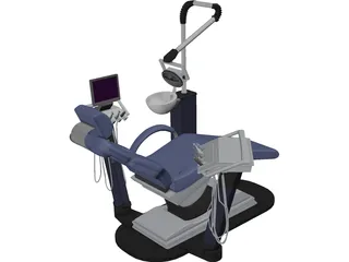 Dentist Chair 3D Model preview