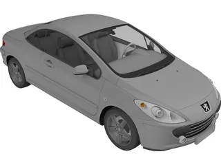 Peugeot 307 CC 3D Model preview