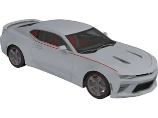 Chevrolet Camaro SS (2016) 3D Model preview