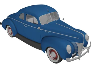 Ford Deluxe (1940) 3D Model preview