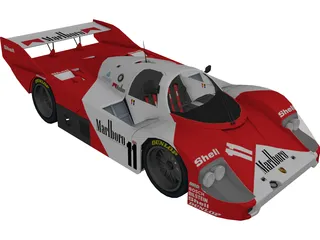 Porsche 956 (1983) 3D Model preview