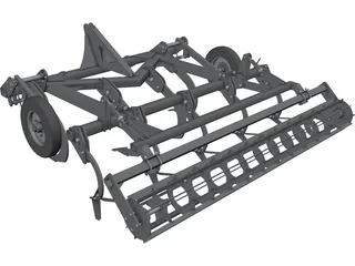Cultivator Subsoiler 3D Model preview