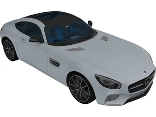 Mercedes-Benz GT AMG (2016) 3D Model preview