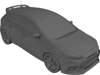 Ford Focus RS (2016) 3D Model preview